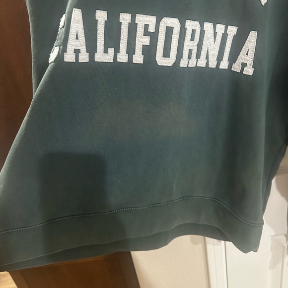 Anine Bing “Miles” Green Crewneck oversized distressed - Picture 4 of 15